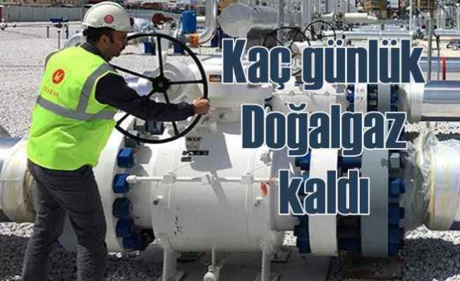 Türkiye'nin kaç günlük doğalgazı kaldı?