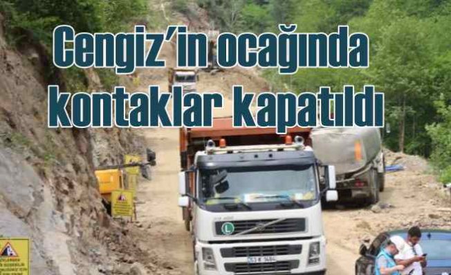 Cengiz'in taş ocağında kamyoncular kontak kapattı