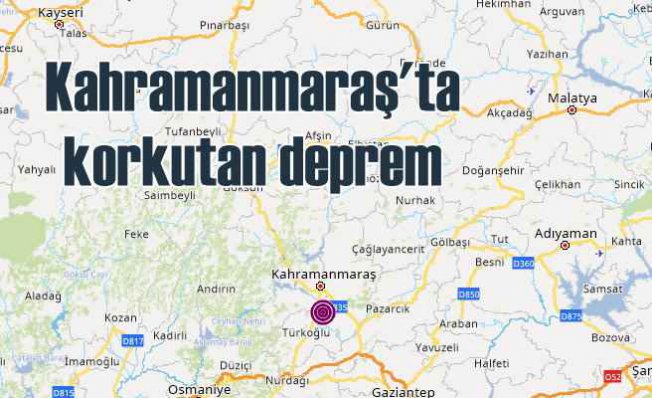 Kahramanmaraş'ta Deprem oldu | 4.6 korkuttu