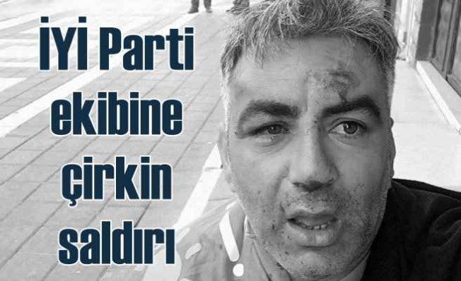 İstanbul Esenyurt'ta 25 kişilik grup, İYİ Parti karavanına saldırdı