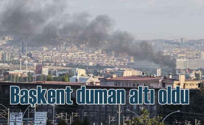 Ankara'da Geri dönüşüm fabrikası alev aldı