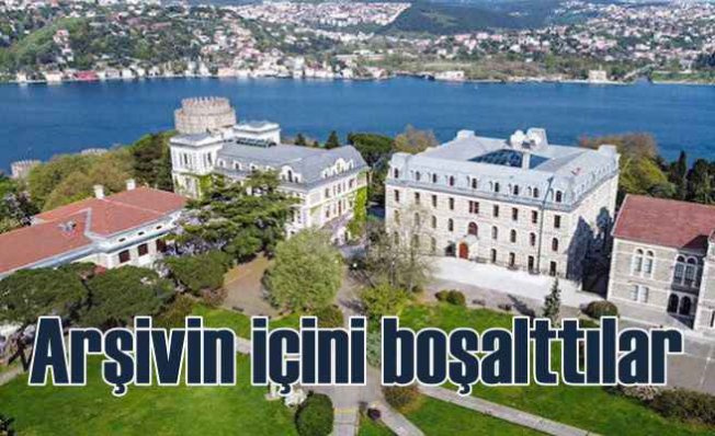 Boğaziçi Üniversitesi Arşiv boşaltıldı