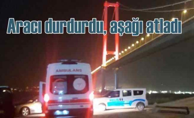 Osmangazi Köprüsü üstünde intihar
