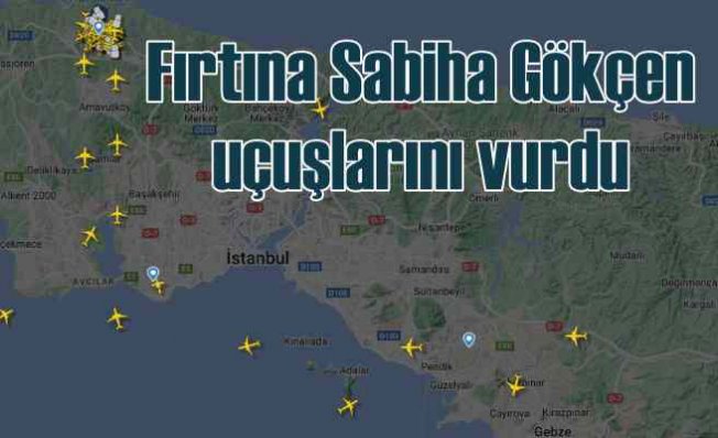 Şiddetli fırtına ulaşımı vurdu | Uçaklar İstanbul'a inemiyor