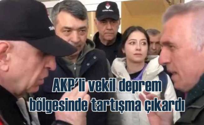 Ümit Özdağ ile AKP'li Babuşçu deprem bölgesinde birbirine girdi