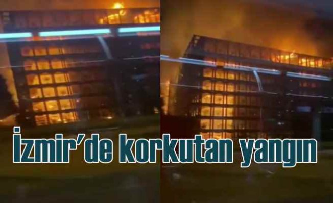 İzmir Folkart Sitesi'nde yangın | Alevler siteyi sardı