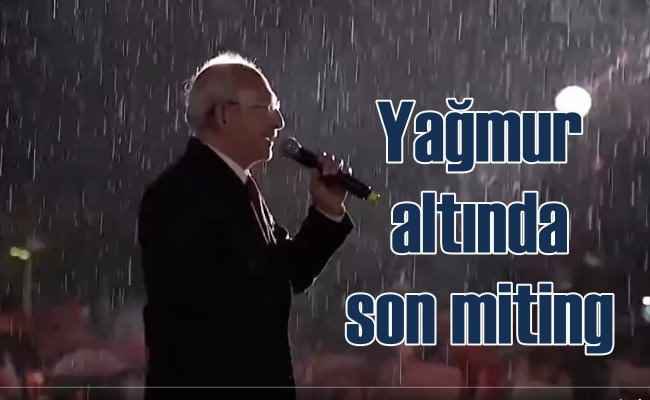 Tandoğan'da yağmur altında yüz binlere seslendi
