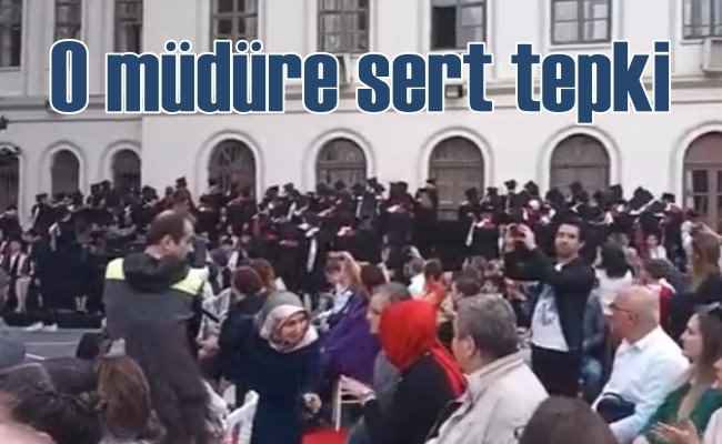 Cağaloğlu Lisesi müdürüne protesto