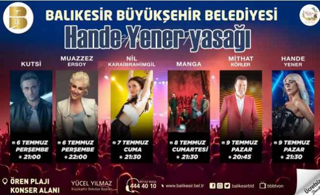 Hande Yener Balıkesir konseri iptal | Hedeflerinde halkın eğlencesi var