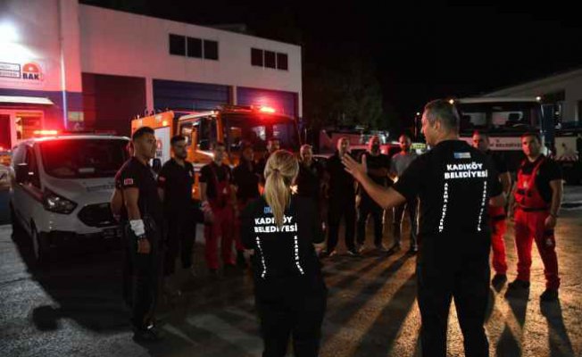 BAK Kadıköy, yangın söndürme ekipleri Çanakkale'de