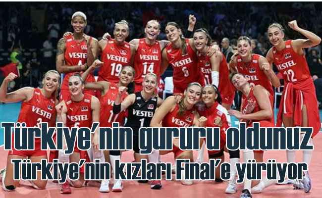 Türk A Milli Kadın Voleybol Takımı Yarı Final'de