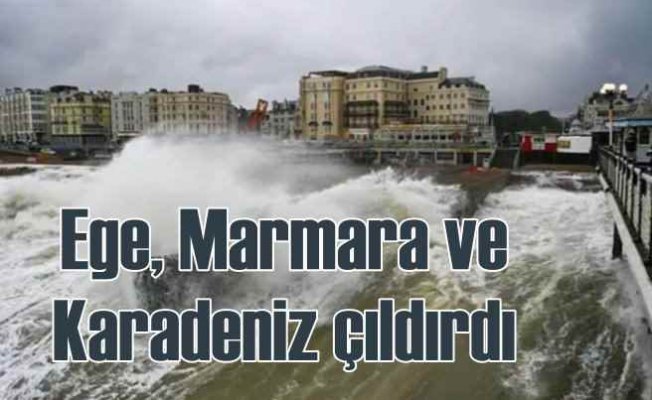 Dev dalgalar Türkiye sahillerini vuruyor