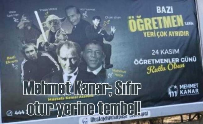 Mustafakemalpaşa Belediyesi'nin çirkin afişi toplatıldı