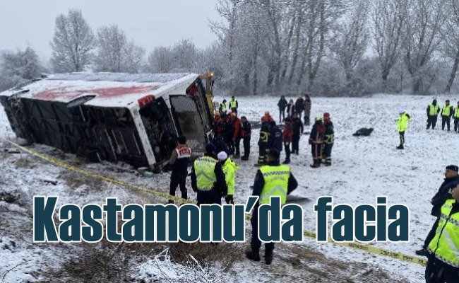 Kastamonu'da otobüs kazası,  6 yolcu can verdi