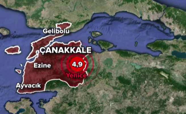 Çanakkale Yenice'de deprem oldu İstanbul sallandı