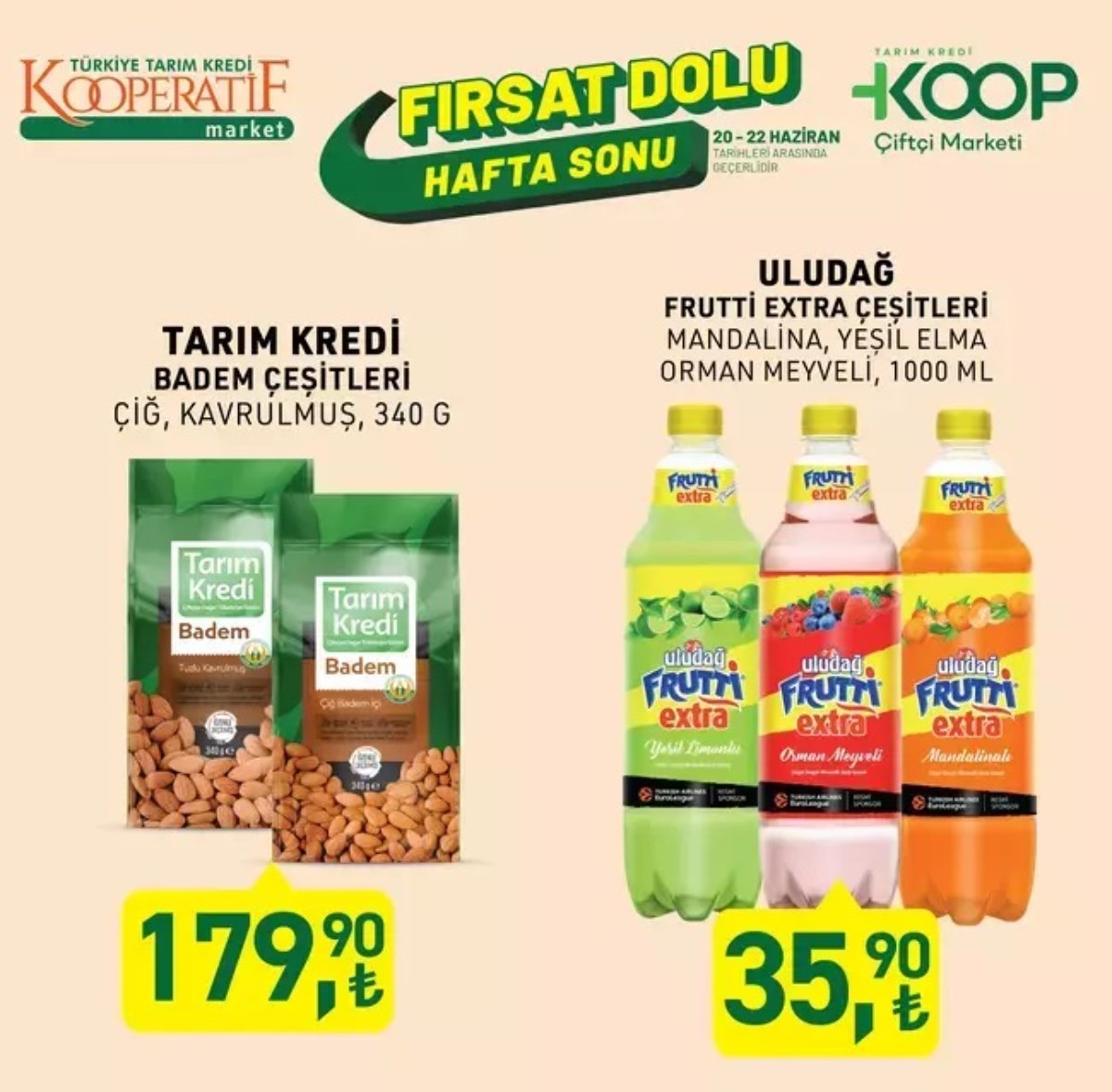 22-23 Haziran tarihli Tarım Kredi indirim kataloğu