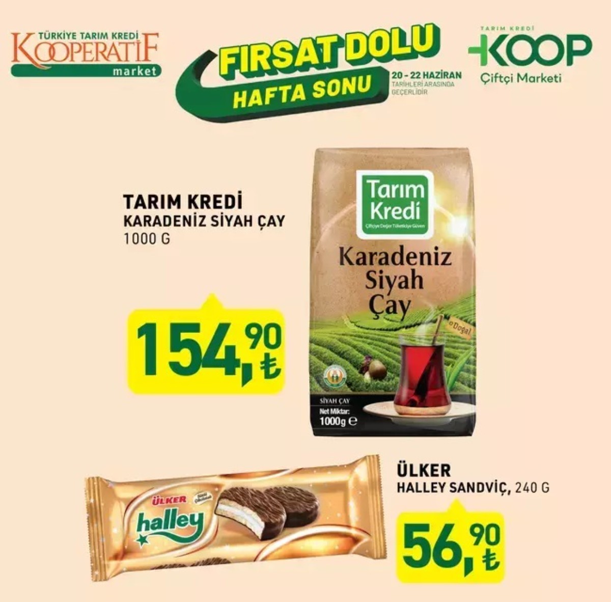 22-23 Haziran tarihli Tarım Kredi indirim kataloğu
