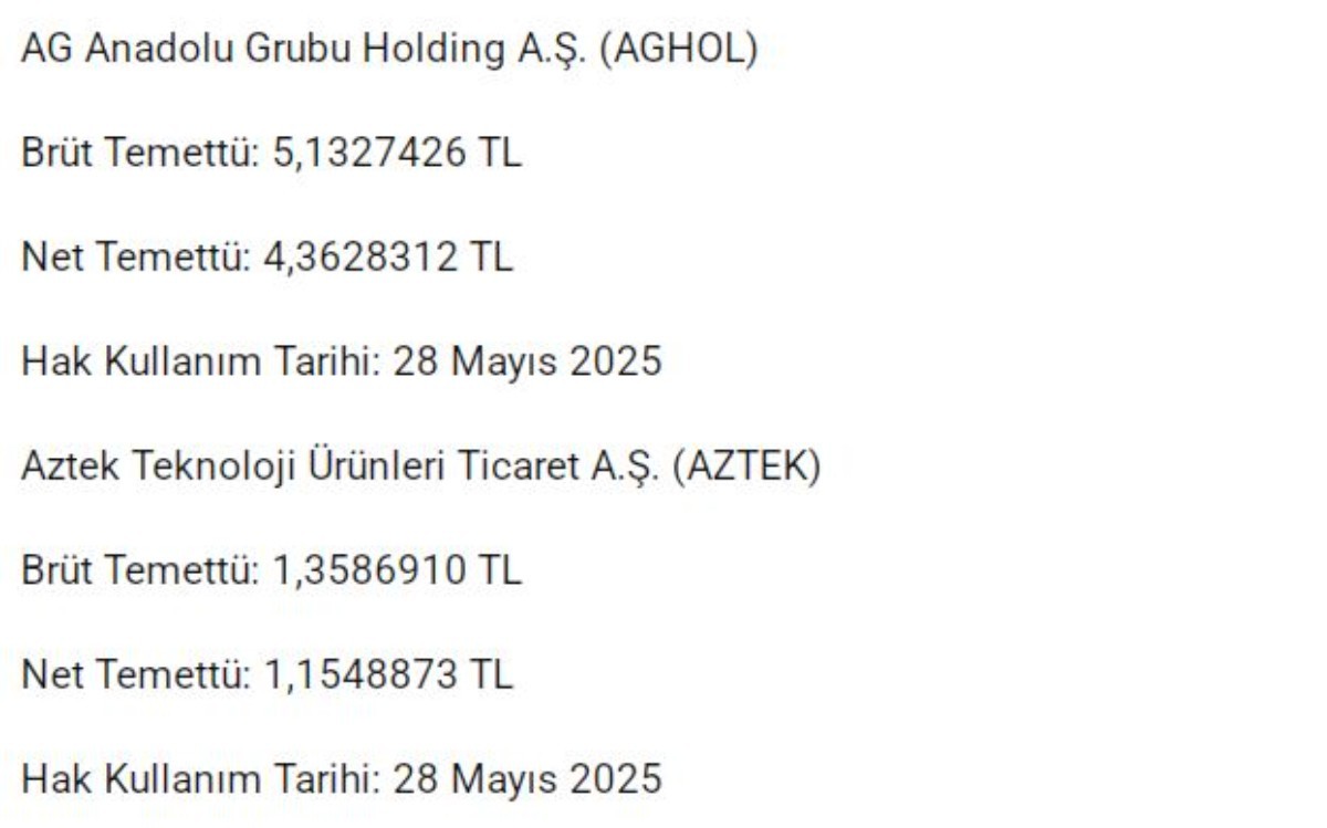 Hissedarlar Dikkat! Yatırımcıya Bayram Erken Geldi! Bu 6 Şirketten Temettü Yağmuru