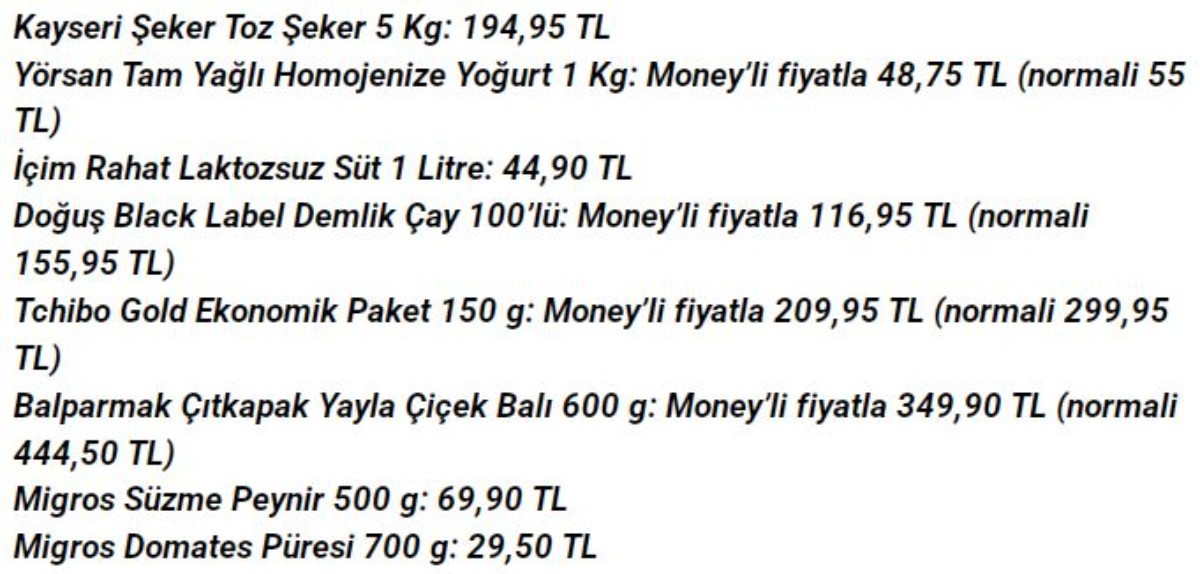 Migros’ta ayçiçek yağı fiyatı