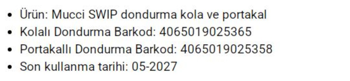 Zincir markette satılan dondurma için toplama kararı geldi