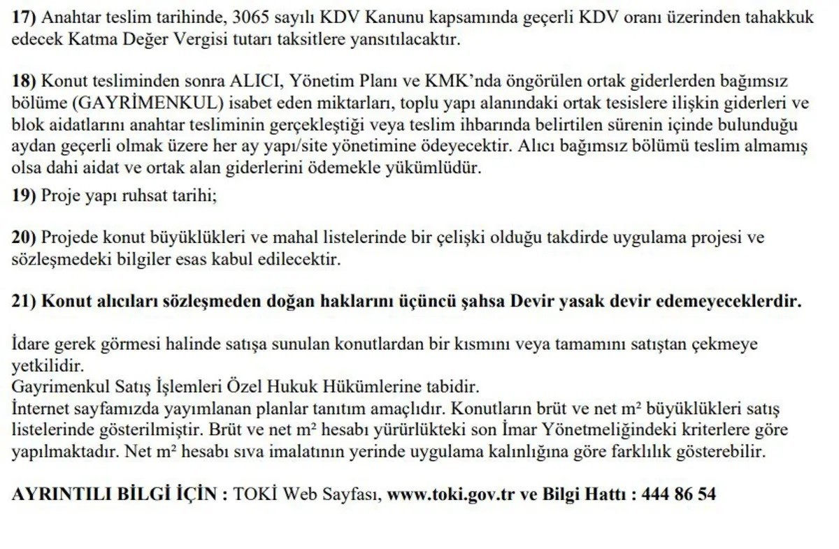 TOKİ Diyarbakır Konutları Anlaşma Metni 5
