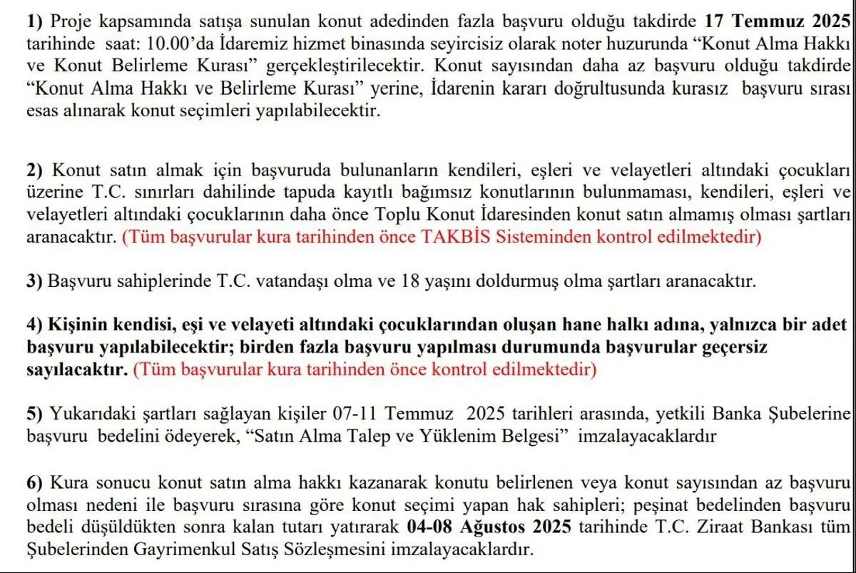 TOKİ Konutları Sözleşme