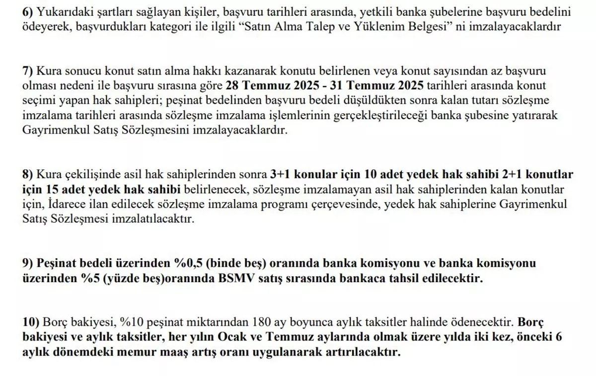 TOKİ TAŞINMAZLARI HAKKINDA BİLGİLER 3