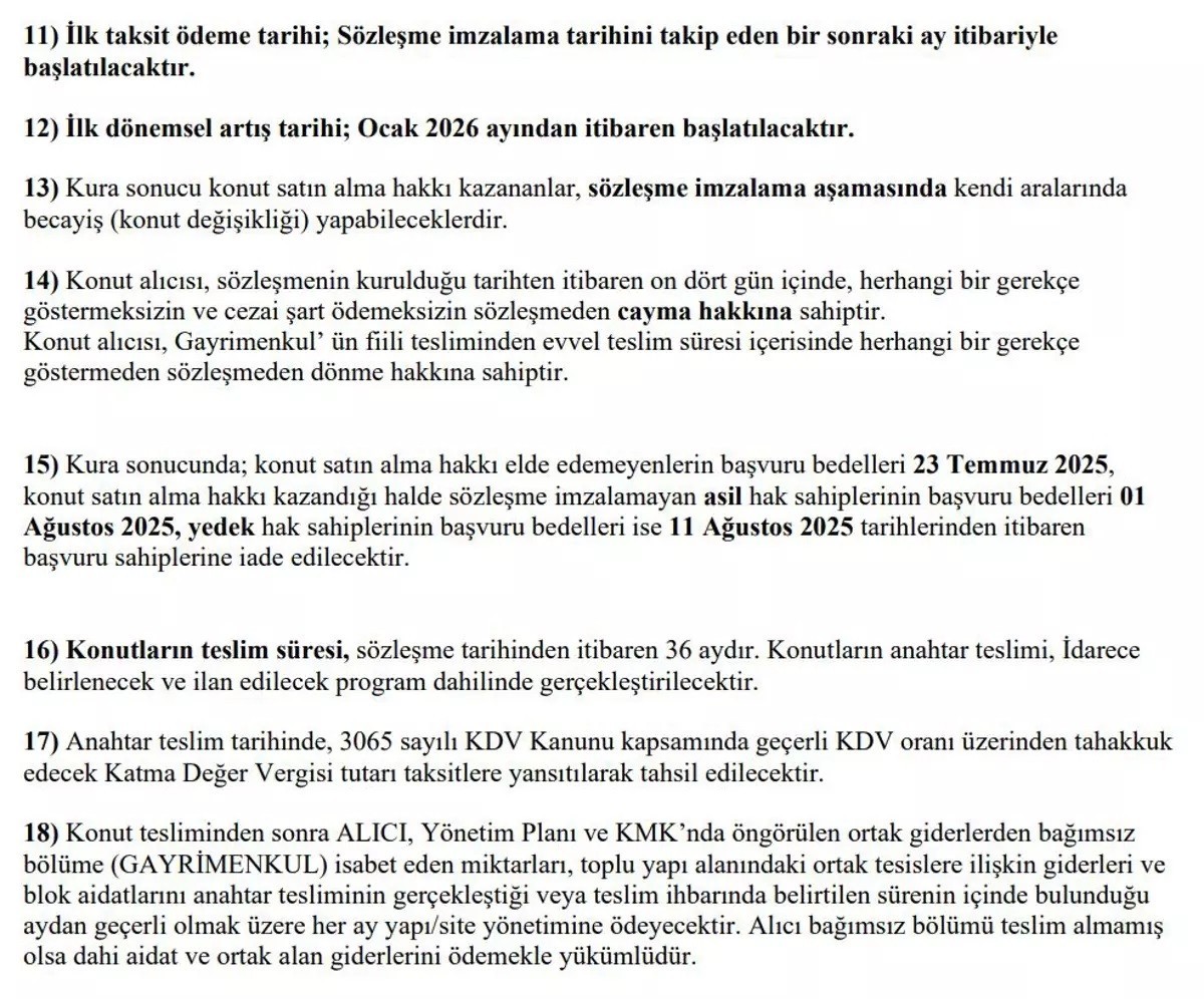TOKİ TAŞINMAZLARI HAKKINDA BİLGİLER 4
