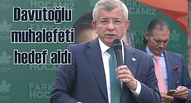 Davutoğlu, fotoğraf sonrası muhalefeti suçladı