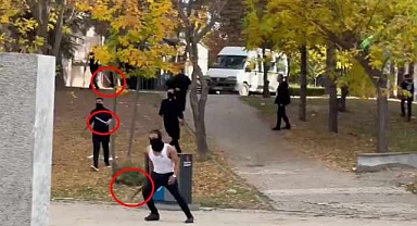 Hacettepe'de maskeli, palalı grup öğrencilere saldırdı