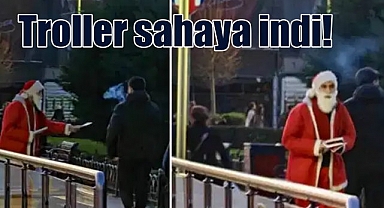 Üsküdar'da Noel Baba'lı çirkin provakasyon