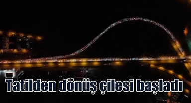 Bayram dönüş çilesi başladı | Kuyruk 40 kilometreyi aştı