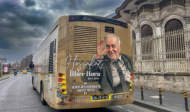 İlber Ortaylı için İETT'den özel saygı otobüsü