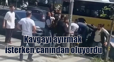 Kavgayı ayırmak isteyen esnaf saldırıya uğradı