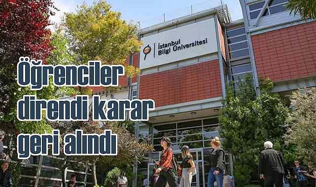 Bilgi Üniversitesi yeniden açıldı | Öğrenci eylemleri etkili olmuş