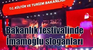 Kültür Bakanlığı Festivali'nde İmamoğlu Sloganları Atıldı