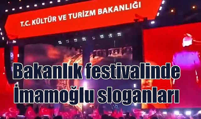 Kültür Bakanlığı Festivali'nde İmamoğlu Sloganları Atıldı