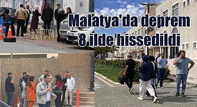 Malatya'da 5.6 büyüklüğünde deprem