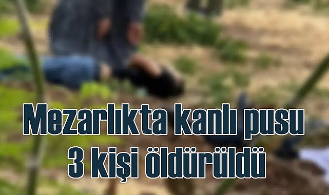 Mezarlıkta silahlı saldırıda 3 kişi öldürüldü