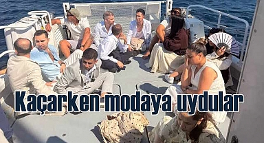 Kaçak göçmerler modaya uydu, şık giysilerle yakalandı