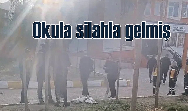 Ortaokul öğrencisi kız çocuğu okula silahla gelmiş