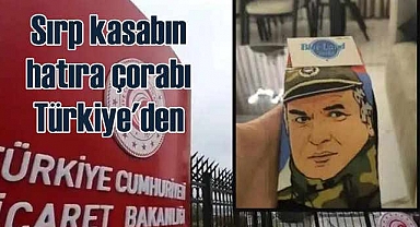 Soykırım suçlusu Miladiç'e hatıra çorap üretmişler
