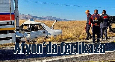 Afyon Emirdağ'da feci kaza | 4 can kaybı var