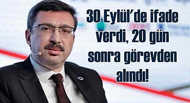 Soruşturma izni verilmişti | 20 gün sonra görevden alındı