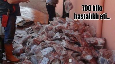 Aksaray'da tüberkülozlu etleri satmışlar