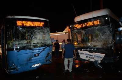 Ankara Dikmen'de belediye otobüsleri dehşet saçtı