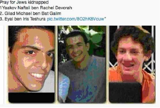 İsrail, kaçırılan 3 çocuğu arıyor...