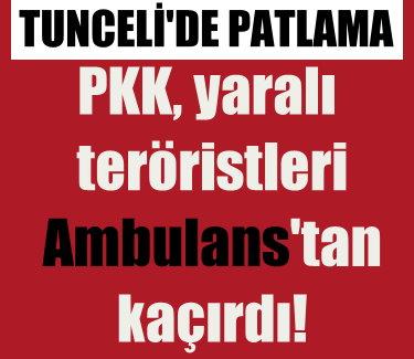 Tunceli'de patlama, 1 PKK'lı öldü