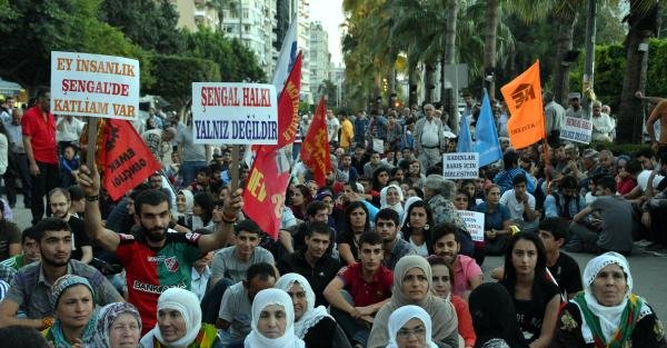 Adana'da Işid Protestosu