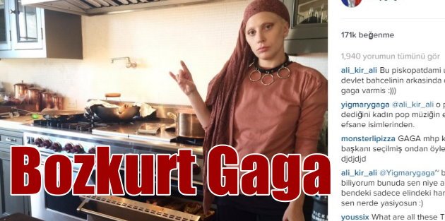 Adriana Lima'dan sonra Lady Gaga'da Bozkurt işareti yaptı